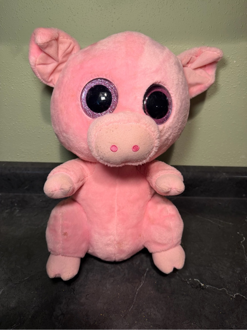 Cute Ty Beanie Boos Posey the Pig Plush ,9 Inches Tall
